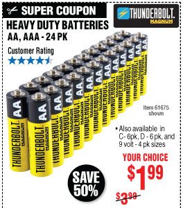 View C Heavy Duty Batteries 6 Pk
