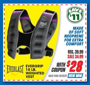 Everlast EverGrip 10 lb. Weighted Vest