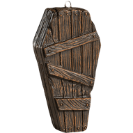 Wooden Coffin Horror Ornament