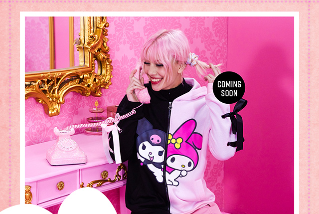 My Melody and Kuromi Split Lace-Up Hoodie Coming Soon
