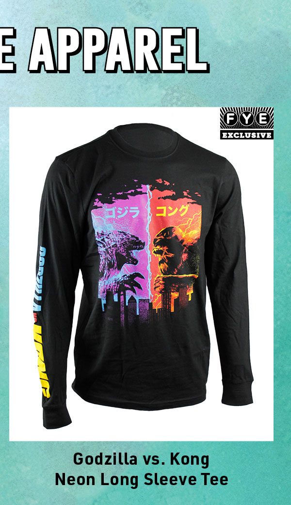 Godzilla Vs. Kong Neon Long Sleeve Tee