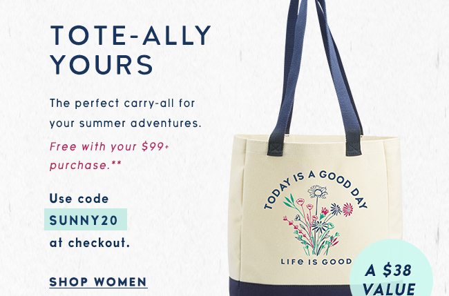 Get a Free Tote with a $99 Purchase - Shop Women