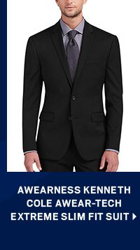 AWEARNESS Kenneth Cole AWEAR-TECH Extreme Slim Fit Suit >