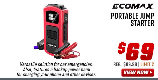 Ecomax Portable Jump Starter