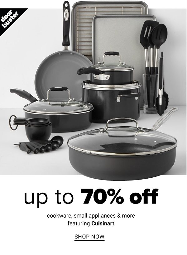 Up to 70% off Cookware, Small Appliances and more feat. Cuisinart - Shop Now