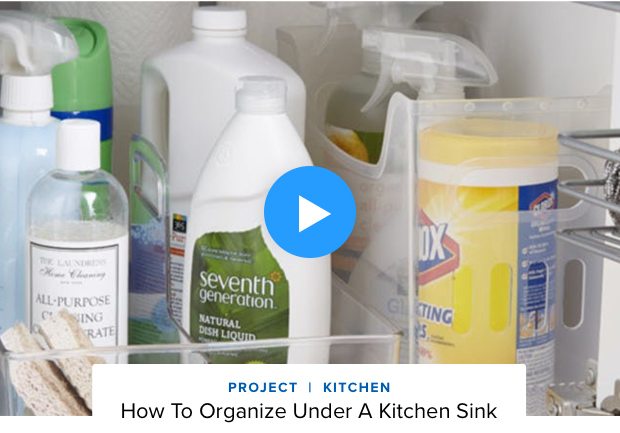 How To Organize Under A Kitchen Sink