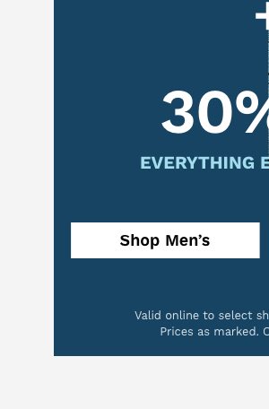 30 Off Mens