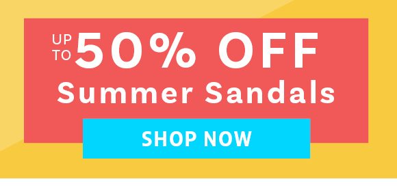 summer sandals up to 50% off