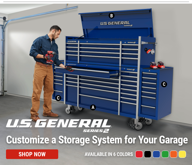 Customize a US General Storage System for Your Garage