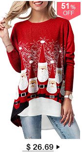 Christmas Faux Two Piece T Shirt