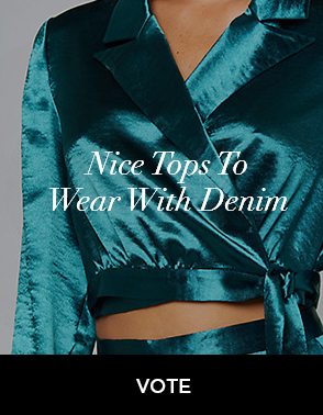 nice tops to wear with denim