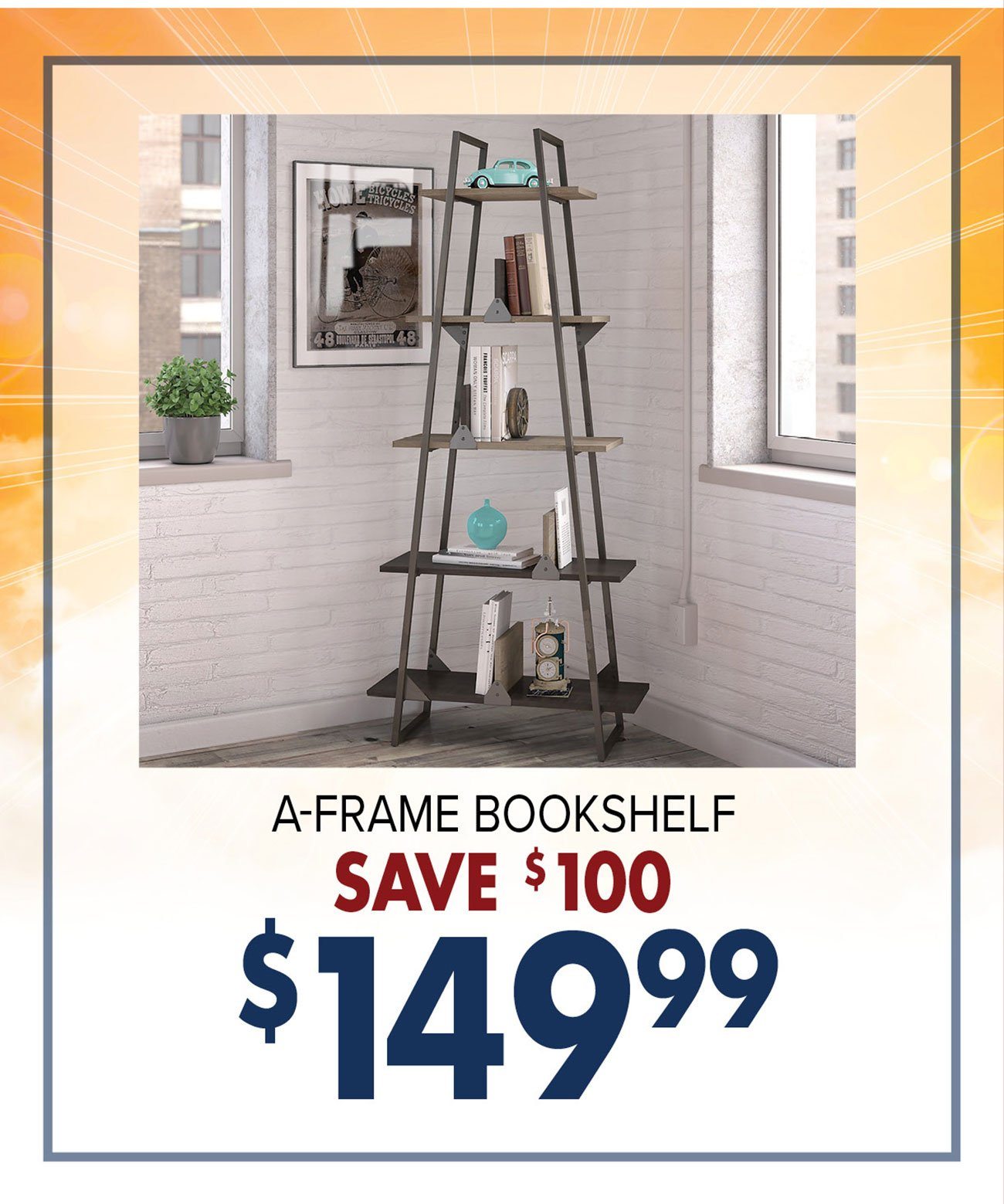 A-frame-bookshelf