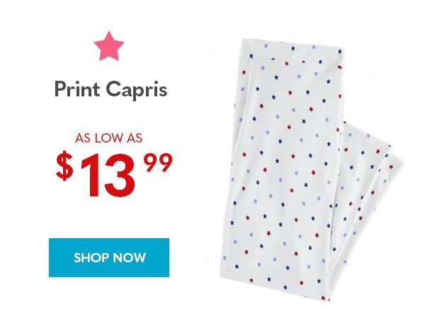 Print Capris as low as $13.99