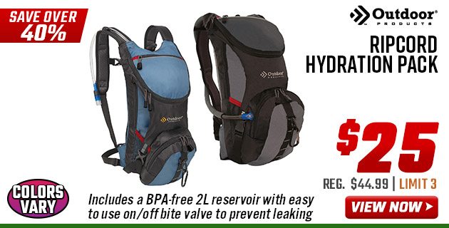 Outdoor Products Ripcord Hydration Pack