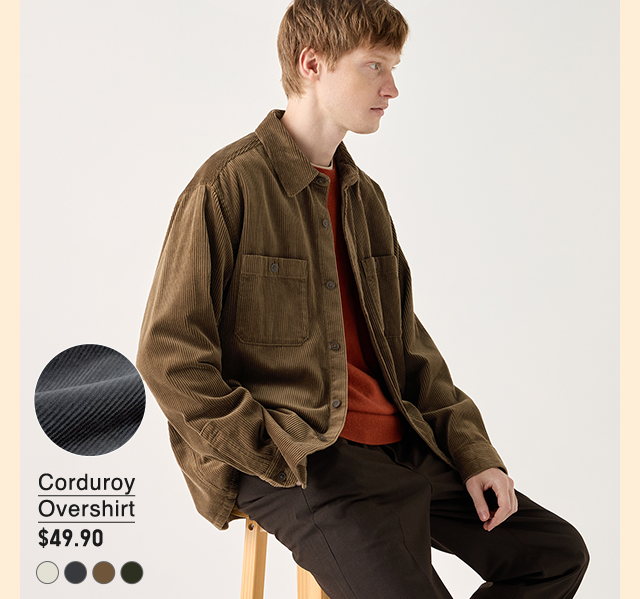 PDP1 - MEN CORDUROY OVERSHIRT