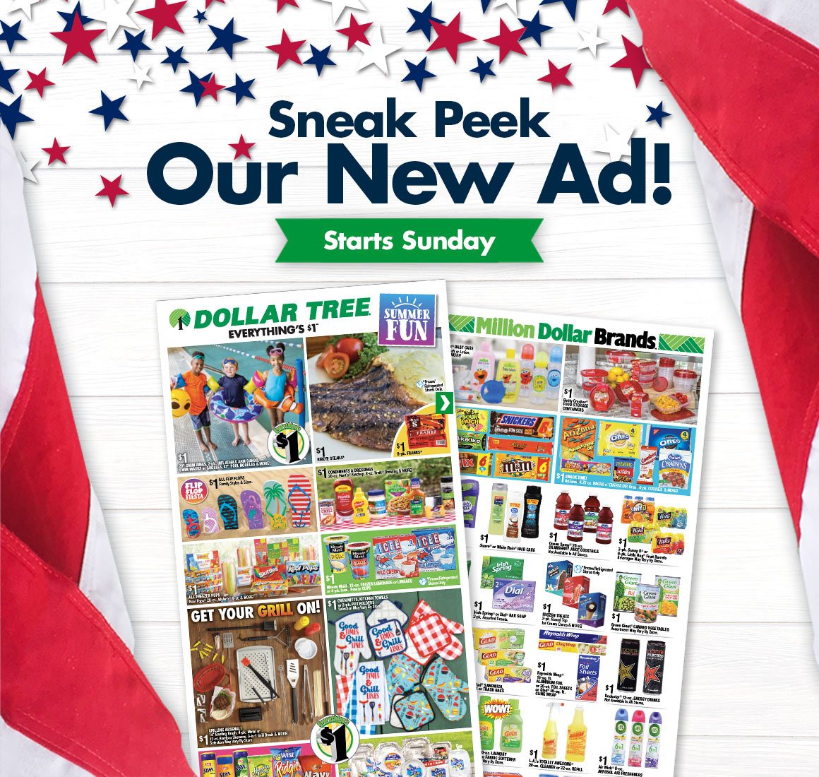 EmailTuna, Sneak Peek Our Memorial Day Ad! - Dollar Tree Email Archive