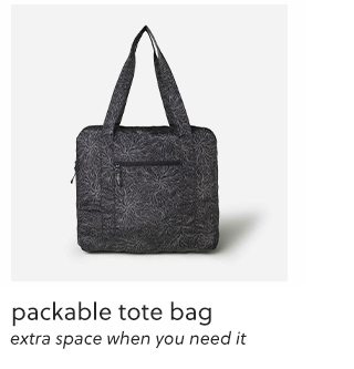 packable tote bag