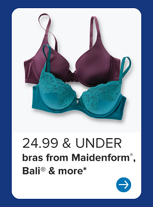 24.99 and under bras.