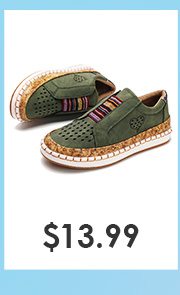 Casual Breathable Hollow Slip On Loafers