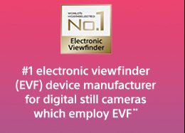 #1 electronic viewfinder(EVF) device manufacturer for digital still cameras which employ EVF**