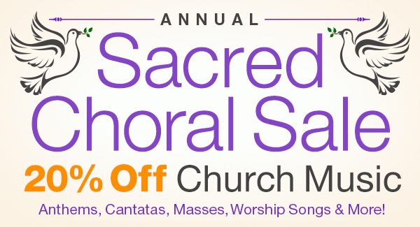 20% off Sacred Choral Sale