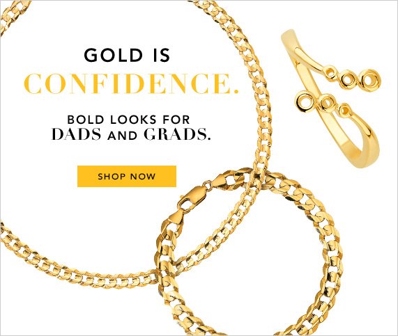 Bold Looks for Dads and Grads - Gold Styles