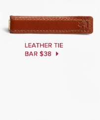 LEATHER TIE BAR $38