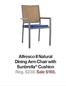 Alfresco Natural Dining Arm Chair