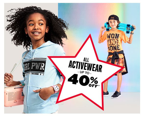 All Activewear Up to 40% Off