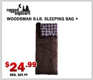 Rugged Exposure Woodsman 5-lb. Sleeping Bag