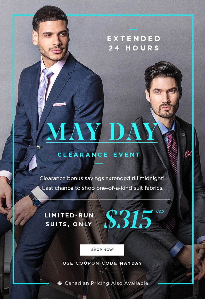  MAY DAY CLEARANCE EVENT [SHOP NOW]