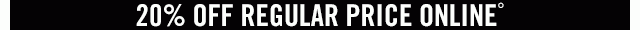 20% off Regular Price and Extra 10% off off Clearance