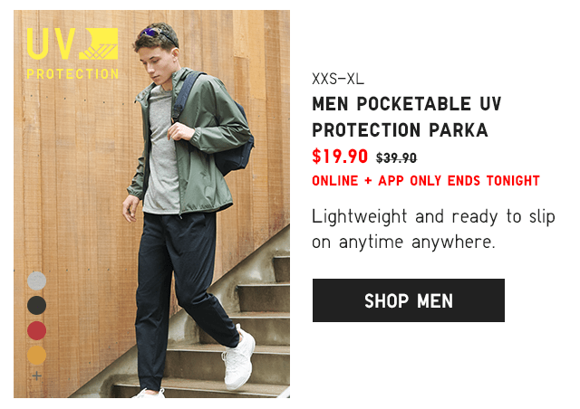 PDP3 - MEN POCKETABLE UV PROTECTION PARKA