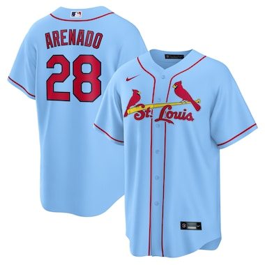 Nike Nolan Arenado St. Louis Cardinals Light Blue Alternate Official Replica Player Jersey