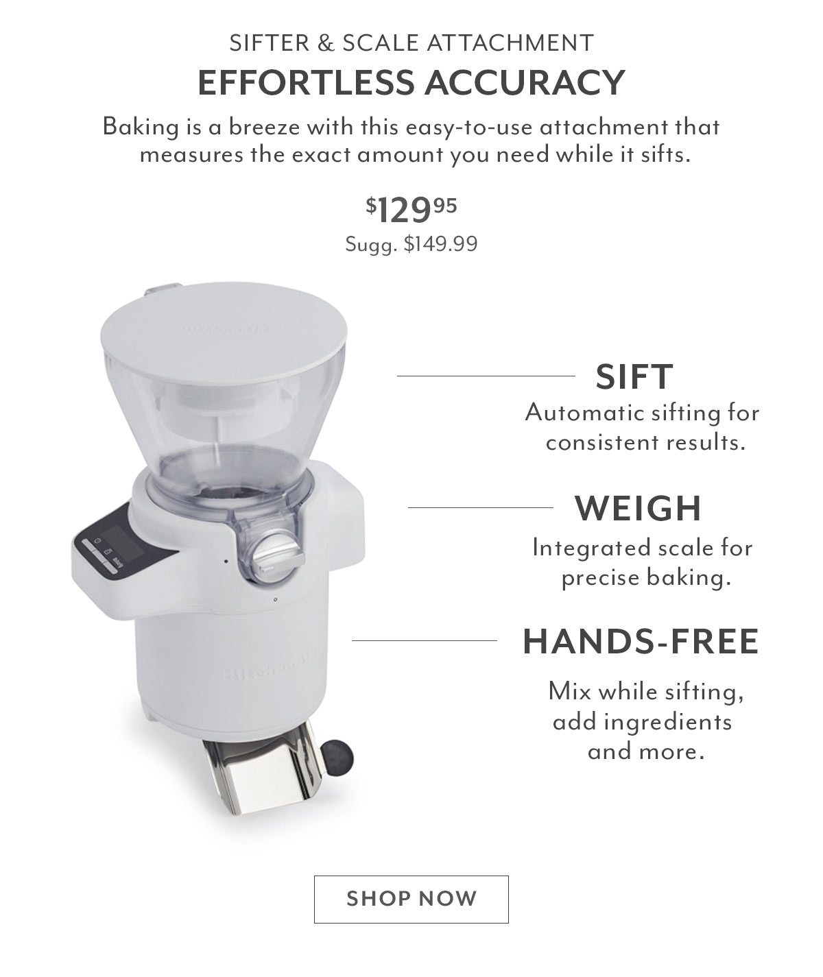 Sifter and Scale Attachement