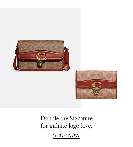 Double the Signature for infinite logo love. SHOP NOW