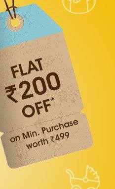 Flat Rs. 200 OFF* on Minimum Purchase worth Rs. 499
