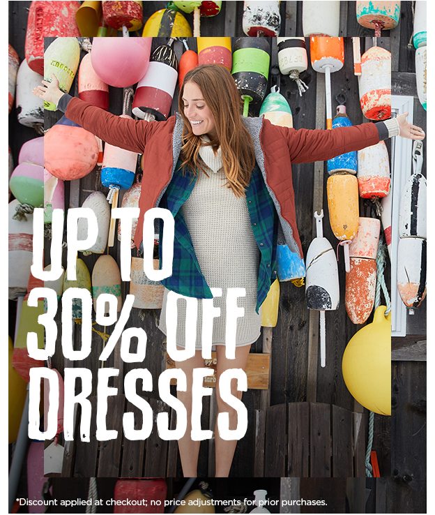 End of Season Sale - Up to 30% Off Dresses