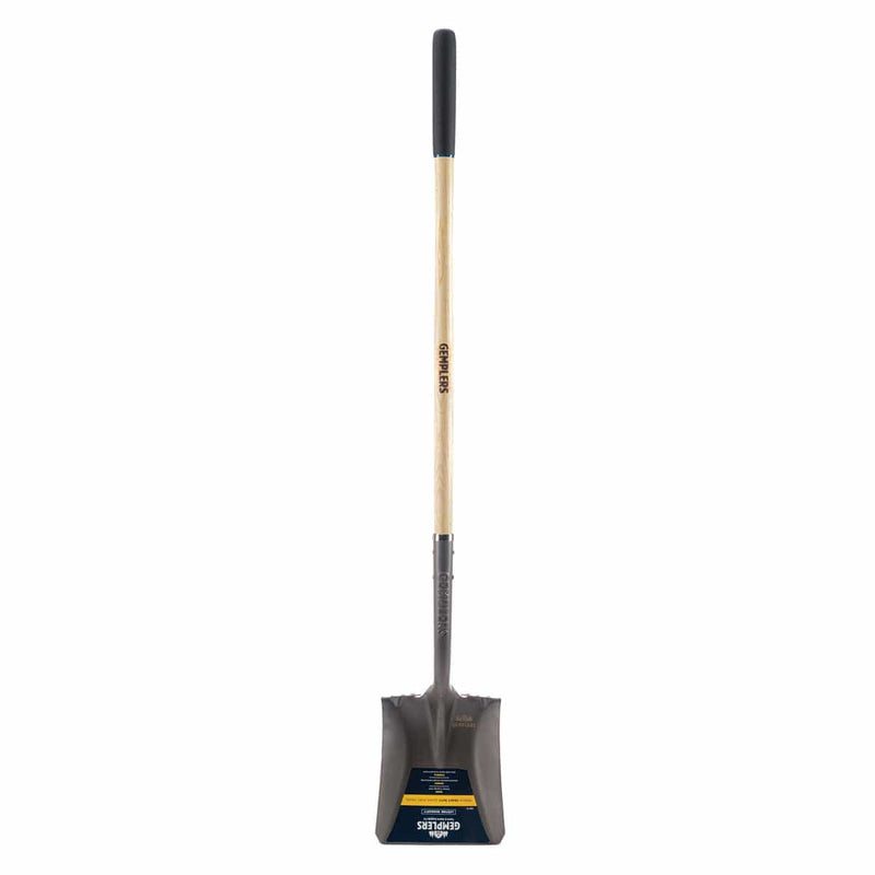 Gemplers Square Point Shovel with Wood Handle