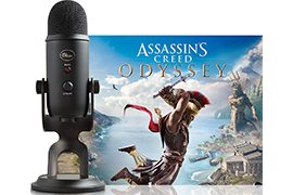 Blue Yeti Microphone and Assassin's Creed Game Bundle