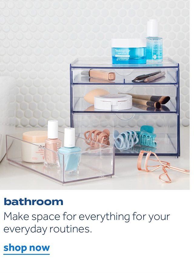 bathroom | make space for everything for your everyday routines | shop now