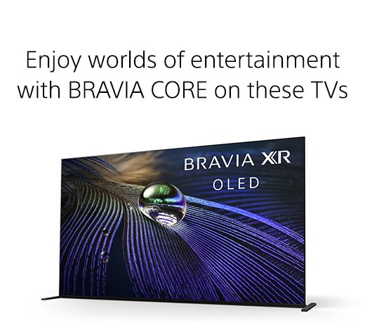 Enjoy worlds of entertainment with BRAVIA CORE on these TVs
