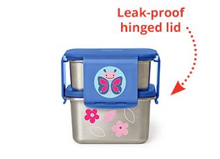 Leak-proof hinged lid