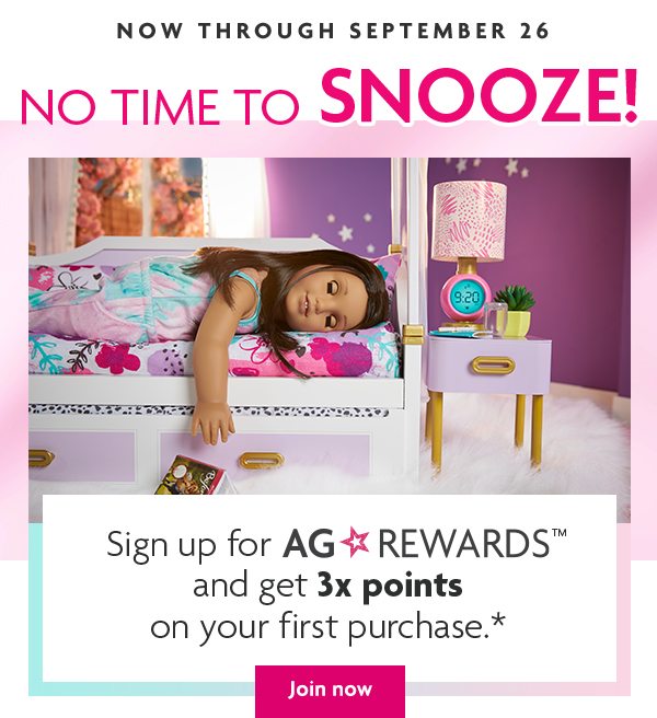 Sign up for AG ☆ REWARDS™ and get 3x points - Join now