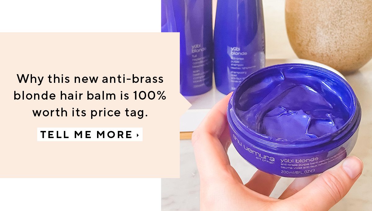 Why this new anti-brass blonde hair balm is 100% worth its price tag.