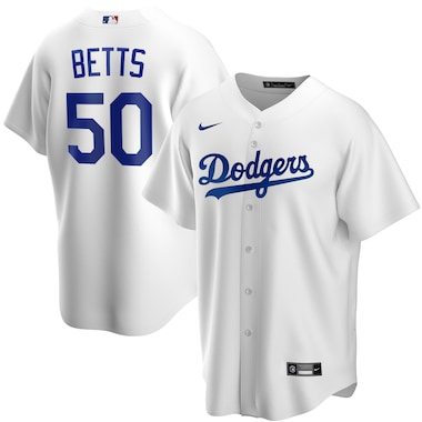 Mookie Betts Los Angeles Dodgers Nike 2020 Home Official Replica Player Jersey - White
