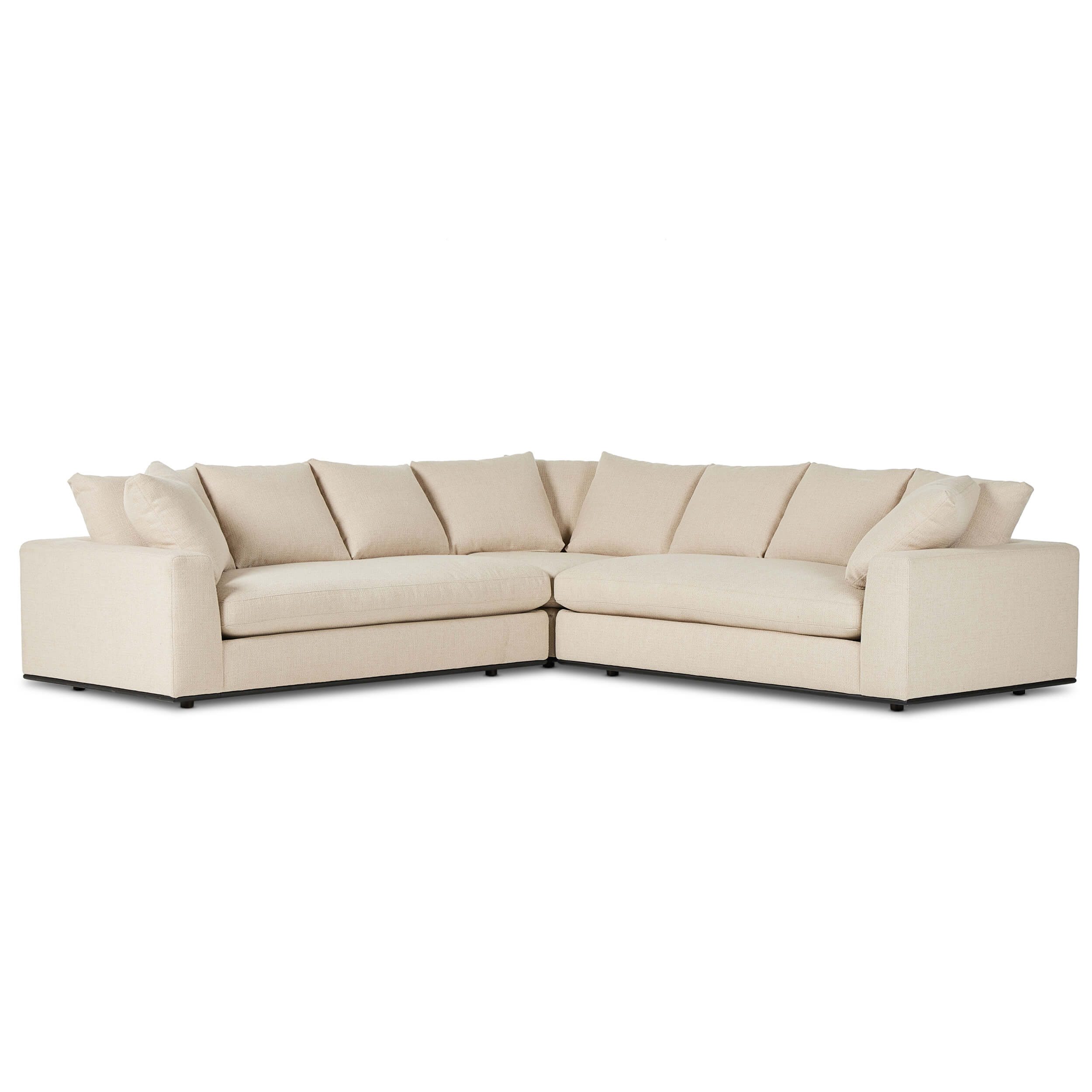 Image of Ralston 3-Piece Corner Sectional, Irving Flax