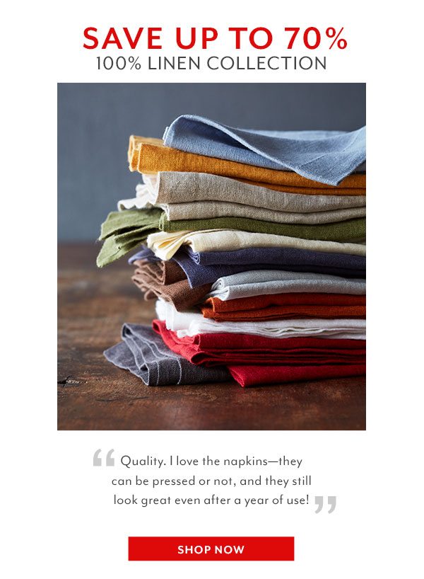 100% Linen Collection