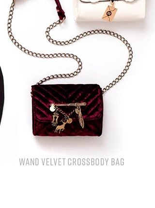 Wand Velvet Crossbody Bag
