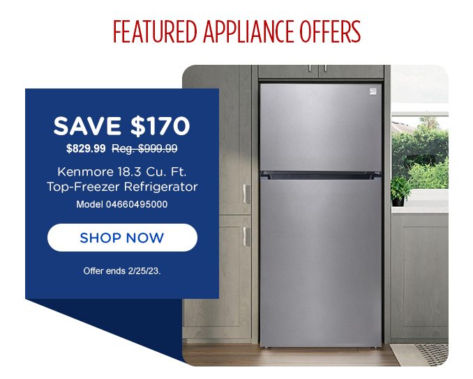 Kenmore 18.3 Cu Ft Top-Freezer Refrigerator